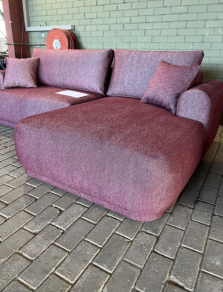 Hoekbank met slaapbank , Micadoni Home , Roze